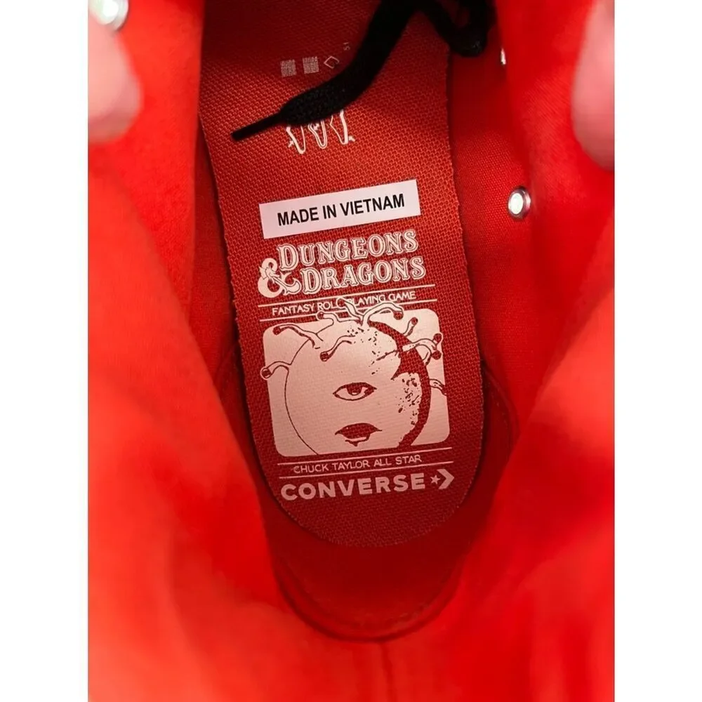 Converse Dungeons And Dragons Limited Edition Hightop Sneaker Shoes Size 10.5 - Picture 6 of 9